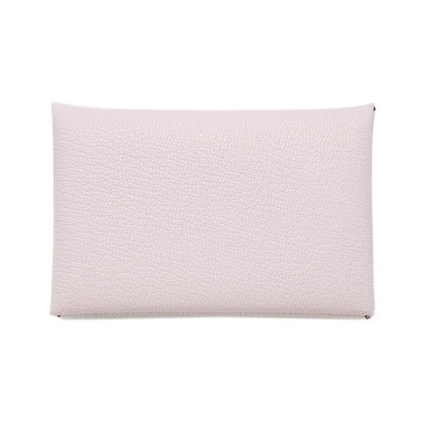 エルメス カードケース カルヴィ モーヴペール/シルバー金具 シェブルミゾル W刻印 HERMES 名刺入れ シェーブル