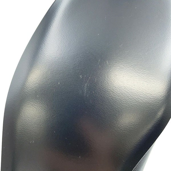 シャネル フラットシューズ バレリーナシューズ リボン ココマーク ラムスキン パテント G02819 レディースサイズ37C CHANEL 黒