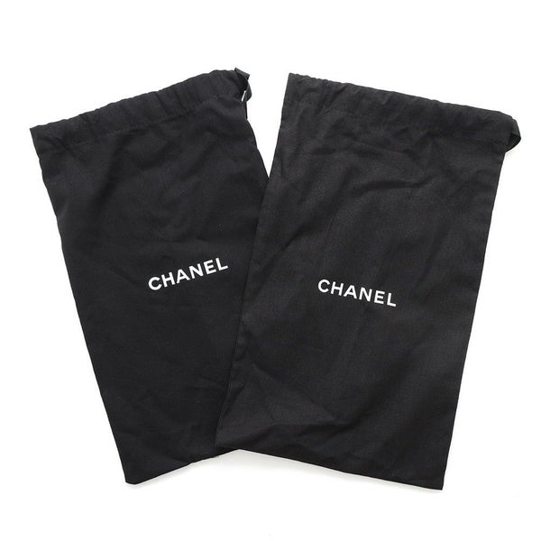 シャネル フラットシューズ バレリーナシューズ リボン ココマーク ラムスキン パテント G02819 レディースサイズ37C CHANEL 黒