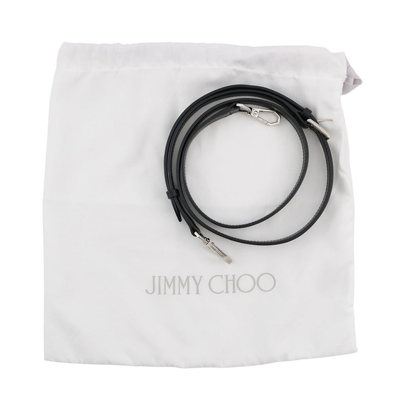 ジミーチュウ ハンドバッグ ミニ ノースサウス トート スムースカーフレザー MININSTOTEANR JIMMY CHOO 2way 黒