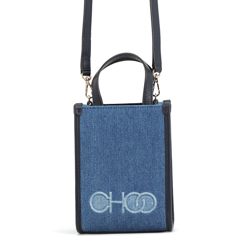 ジミーチュウ ハンドバッグ ミニ トート キャンバス レザー JIMMY CHOO 2way