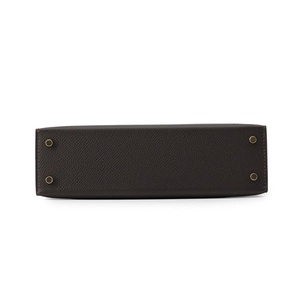 エルメス ハンドバッグ ミニケリー 外縫い ベブラン/ゴールド金具 エプソン G刻印 HERMES Kelly 2wayバッグ バイブルン
