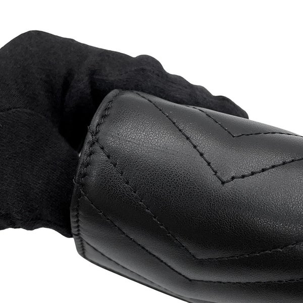 グッチ チェーンウォレット GGマーモント キルティング レザー 474575 GUCCI 財布 ダブルG 黒