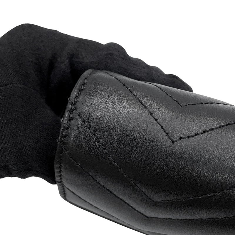 グッチ チェーンウォレット GGマーモント キルティング レザー 474575 GUCCI 財布 ダブルG 黒