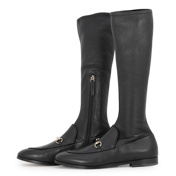グッチ ブーツ ヨルダーン ナッパレザー レディースサイズ39 827860 GUCCI 靴 黒