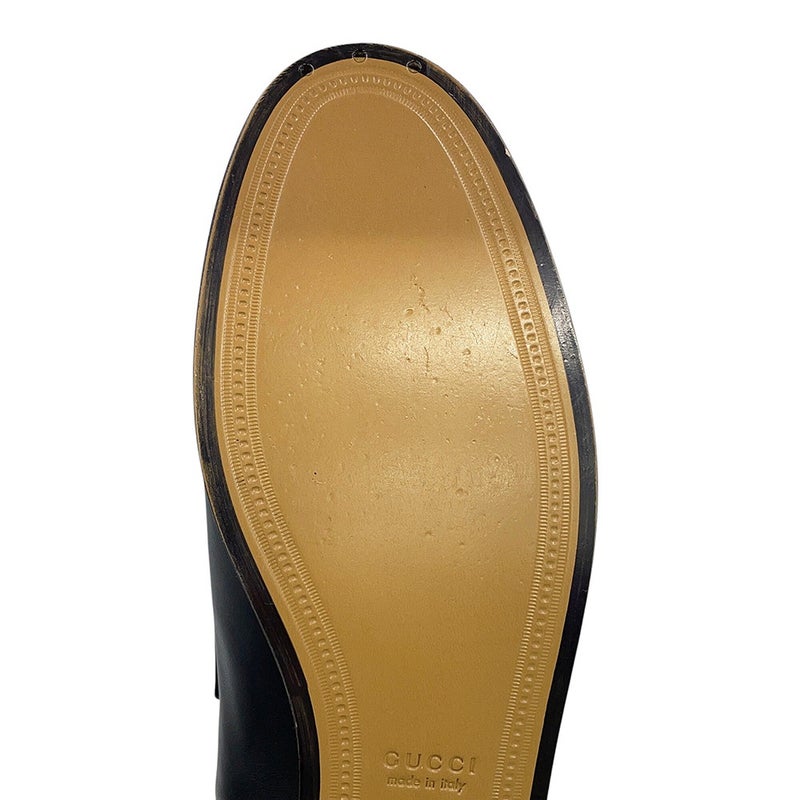 グッチ ブーツ ヨルダーン ナッパレザー レディースサイズ39 827860 GUCCI 靴 黒