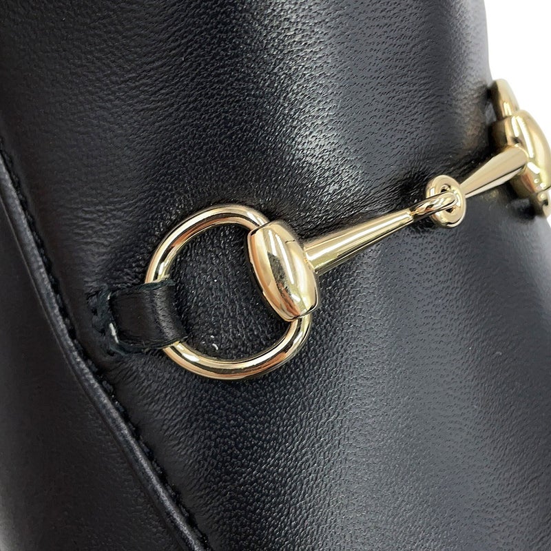 グッチ ブーツ ヨルダーン ナッパレザー レディースサイズ39 827860 GUCCI 靴 黒