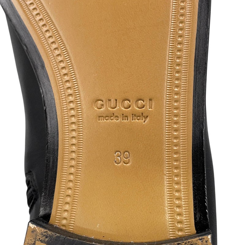 グッチ ブーツ ヨルダーン ナッパレザー レディースサイズ39 827860 GUCCI 靴 黒