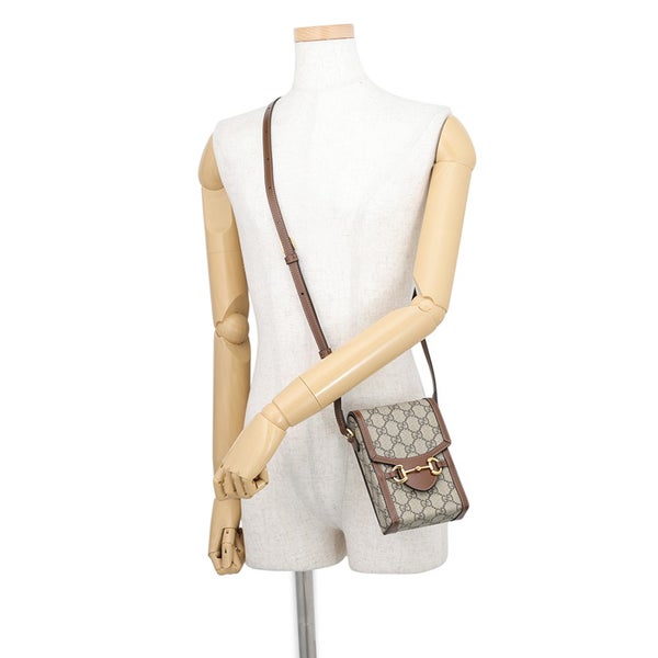 グッチ ショルダーバッグ GGスプリーム ホースビット 1955 ミニバッグ 625615 GUCCI アウトレット品
