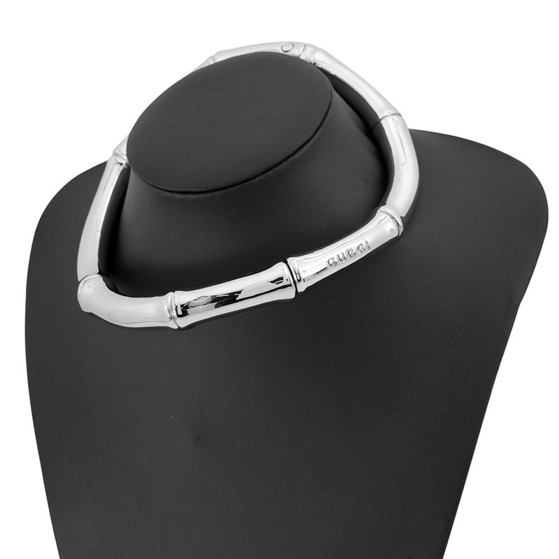 グッチ ネックレス バンブー チョーカー メタル 830680 GUCCI アクセサリー