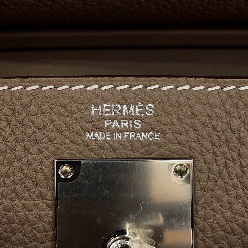 エルメス ボディバッグ ケリー アッカドPM エトゥープ/シルバー金具 トゴ W刻印 HERMES メンズ