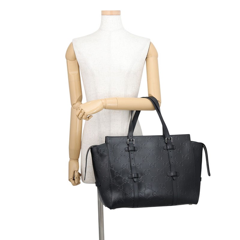 グッチ トートバッグ GGエンボス レザー 625774 GUCCI バッグ 黒