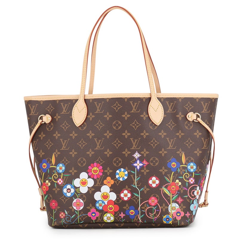 ルイヴィトン トートバッグ モノグラム LV × TM ネヴァーフルMM ポーチ付き M13271 LOUIS VUITTON 村上隆 コラボ