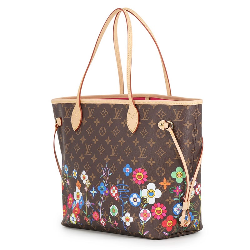 ルイヴィトン トートバッグ モノグラム LV × TM ネヴァーフルMM ポーチ付き M13271 LOUIS VUITTON 村上隆 コラボ
