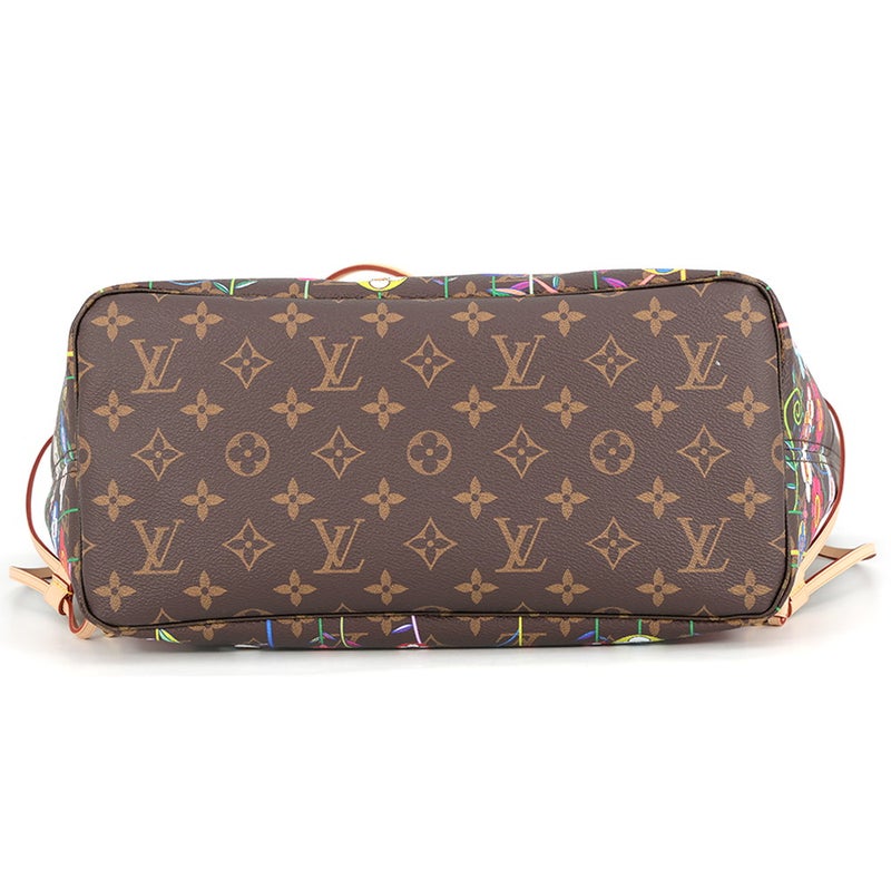 ルイヴィトン トートバッグ モノグラム LV × TM ネヴァーフルMM ポーチ付き M13271 LOUIS VUITTON 村上隆 コラボ