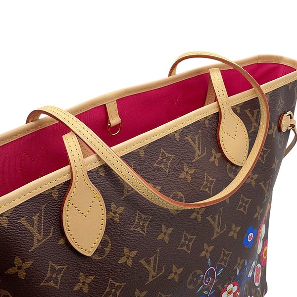 ルイヴィトン トートバッグ モノグラム LV × TM ネヴァーフルMM ポーチ付き M13271 LOUIS VUITTON 村上隆 コラボ