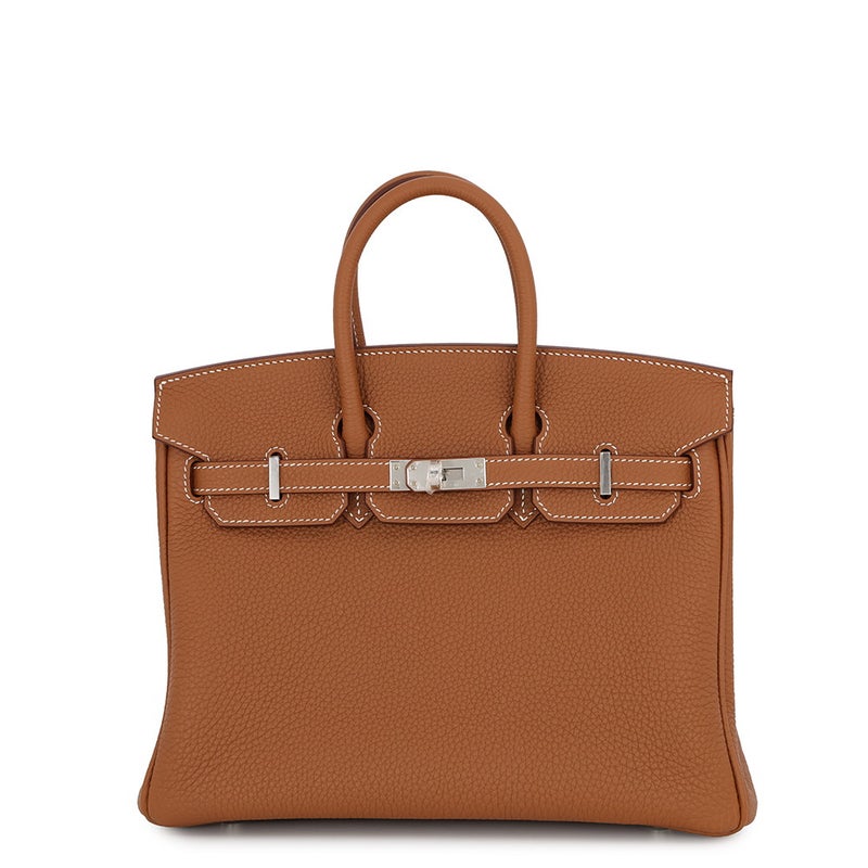 エルメス バーキン25 ゴールド/シルバー金具 トゴ G刻印 HERMES Birkin ハンドバッグ
