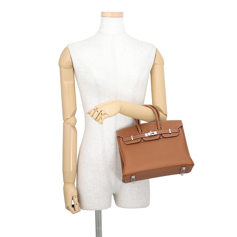 エルメス バーキン25 ゴールド/シルバー金具 トゴ G刻印 HERMES Birkin ハンドバッグ