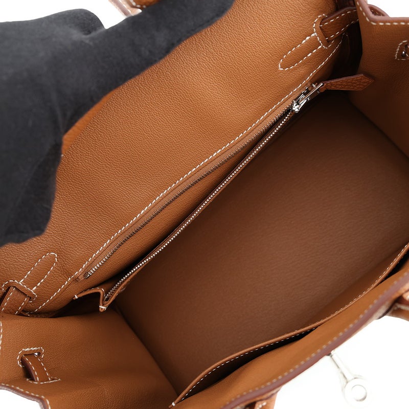 エルメス バーキン25 ゴールド/シルバー金具 トゴ G刻印 HERMES Birkin ハンドバッグ
