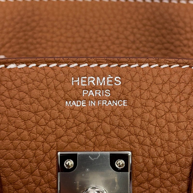 エルメス バーキン25 ゴールド/シルバー金具 トゴ G刻印 HERMES Birkin ハンドバッグ