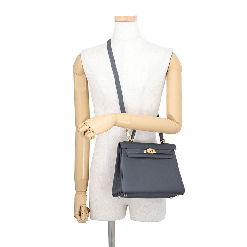 エルメス ハンドバッグ ケリー25 内縫い アルドワーズ/ゴールド金具 トゴ G刻印 HERMES Kelly 2wayバッグ