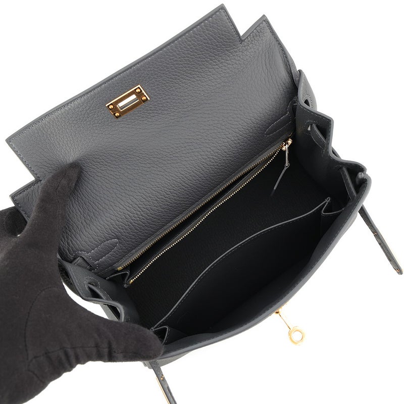 エルメス ハンドバッグ ケリー25 内縫い アルドワーズ/ゴールド金具 トゴ G刻印 HERMES Kelly 2wayバッグ