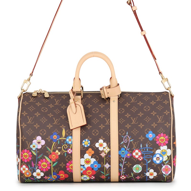 ルイヴィトン ボストンバッグ モノグラム LV × TM キーポル・バンドリエール45 M14182 トラベルバッグ 旅行バッグ 村上隆