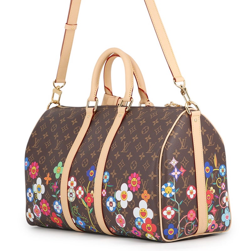 ルイヴィトン ボストンバッグ モノグラム LV × TM キーポル・バンドリエール45 M14182 トラベルバッグ 旅行バッグ 村上隆