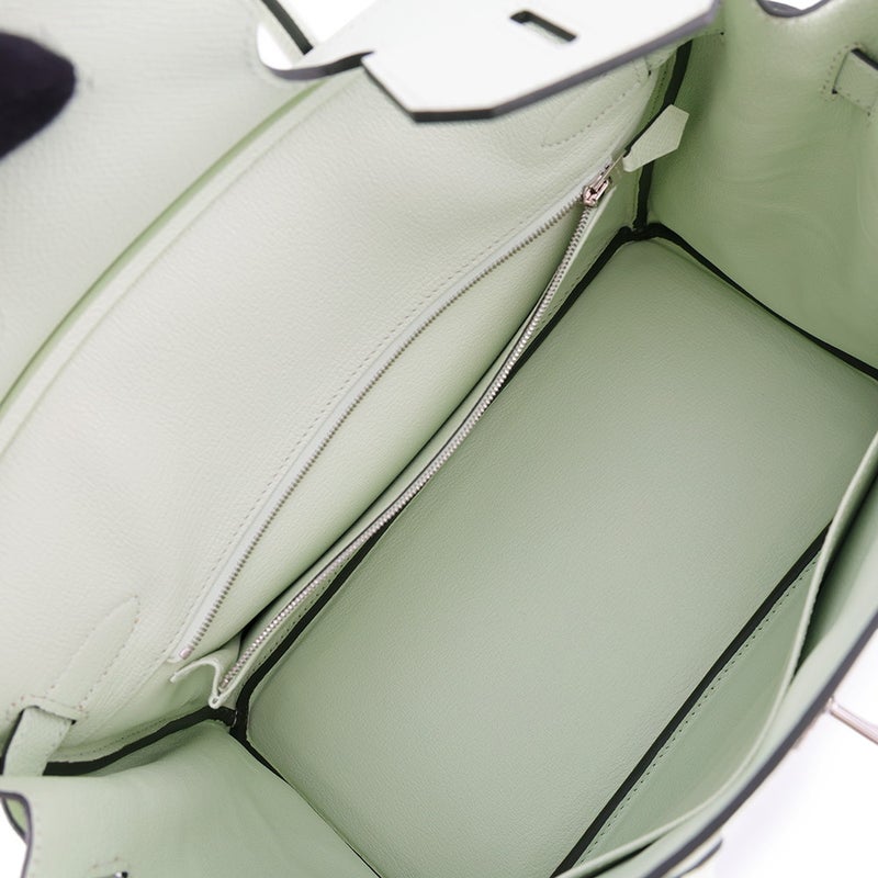 エルメス バーキン30 ヴェールフィズ/シルバー金具 エプソン B刻印 HERMES Birkin ハンドバッグ