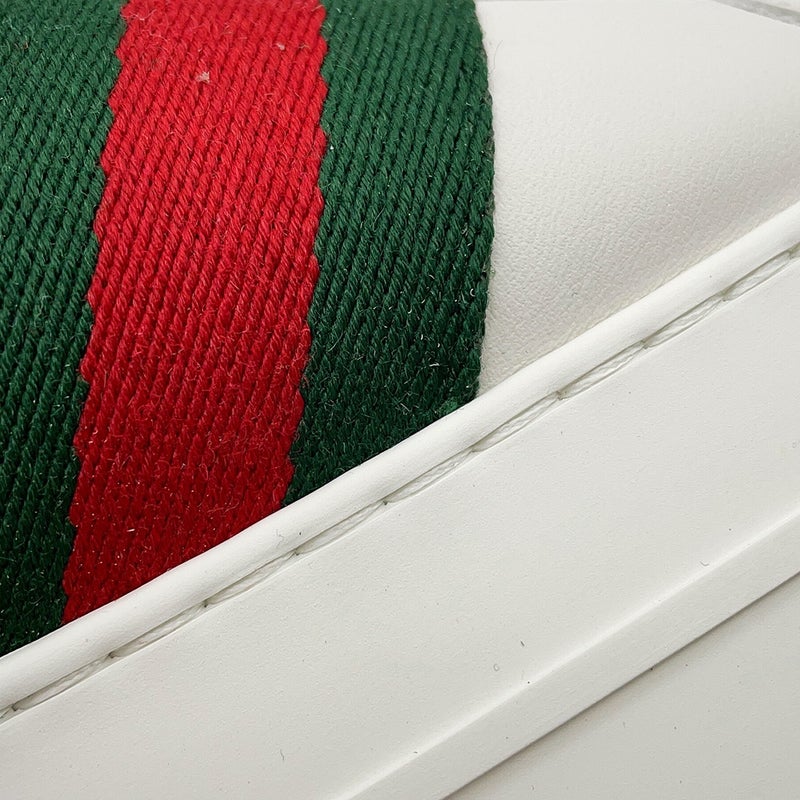 グッチ スニーカー エース ウェブ ストライプ レディースサイズ8 791399 GUCCI 靴 白