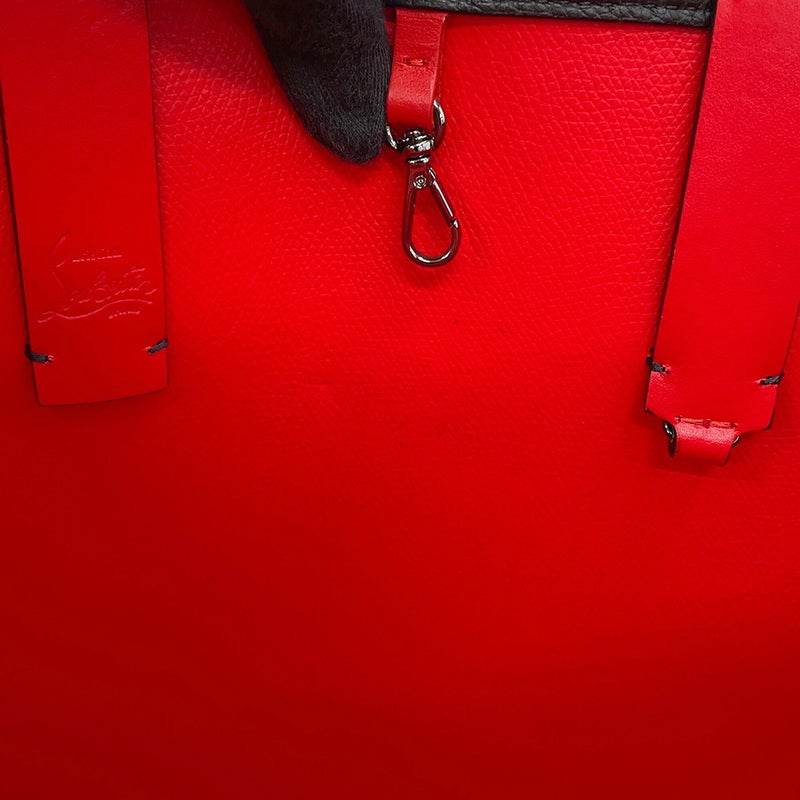 クリスチャン・ルブタン トートバッグ CABATA カバタ スモール スパイクスタッズ カーフレザー 3205219 Christian Louboutin 黒