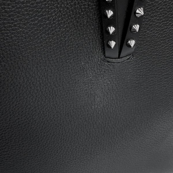 クリスチャン・ルブタン トートバッグ CABATA カバタ スモール スパイクスタッズ カーフレザー 3205219 Christian Louboutin 黒