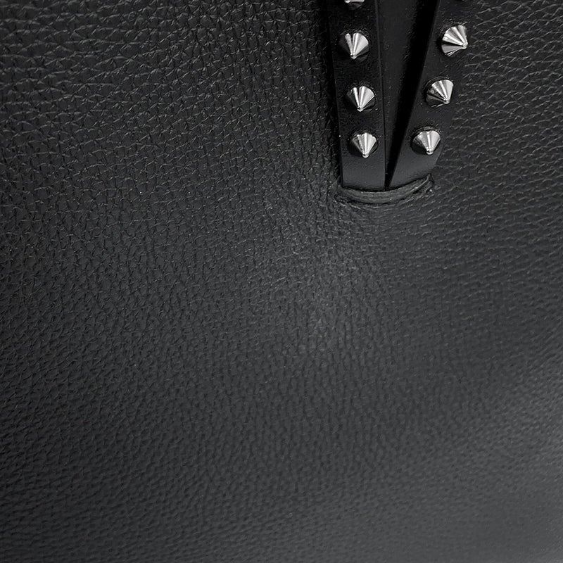 クリスチャン・ルブタン トートバッグ CABATA カバタ スモール スパイクスタッズ カーフレザー 3205219 Christian Louboutin 黒