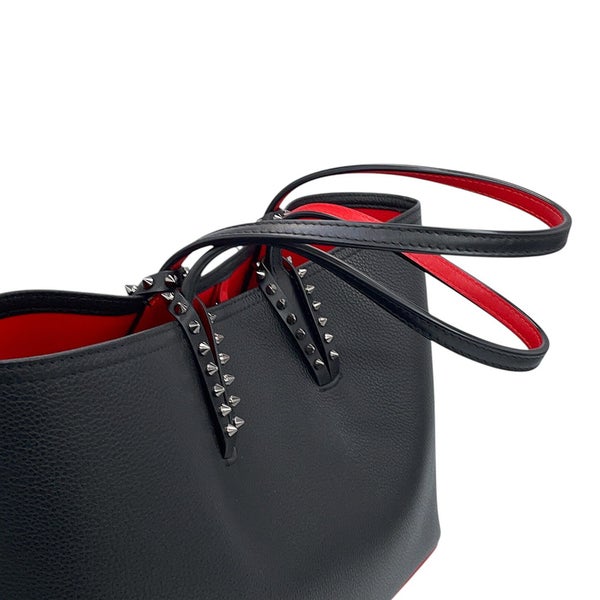 クリスチャン・ルブタン トートバッグ CABATA カバタ スモール スパイクスタッズ カーフレザー 3205219 Christian Louboutin 黒
