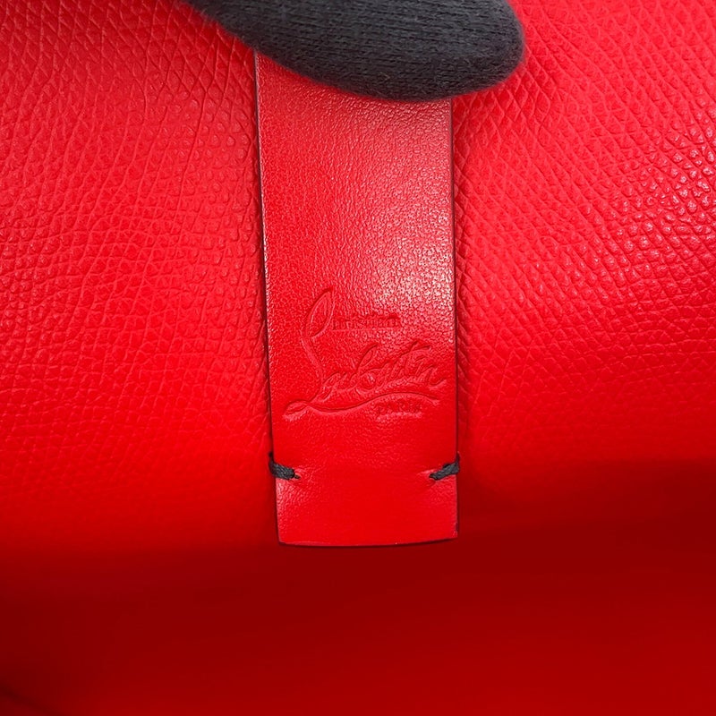 クリスチャン・ルブタン トートバッグ CABATA カバタ スモール スパイクスタッズ カーフレザー 3205219 Christian Louboutin 黒