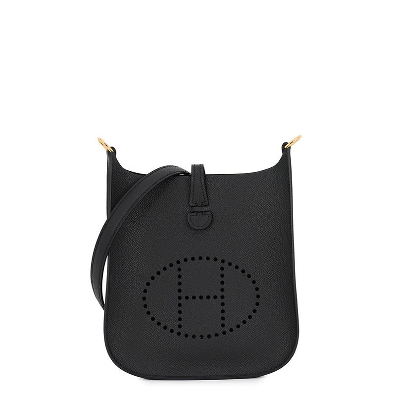 エルメス ショルダーバッグ エブリンTPM セリエ ブラック/ゴールド金具 エプソン K刻印 HERMES Evelyne 黒