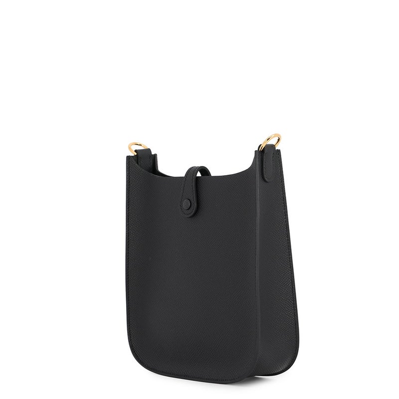 エルメス ショルダーバッグ エブリンTPM セリエ ブラック/ゴールド金具 エプソン K刻印 HERMES Evelyne 黒