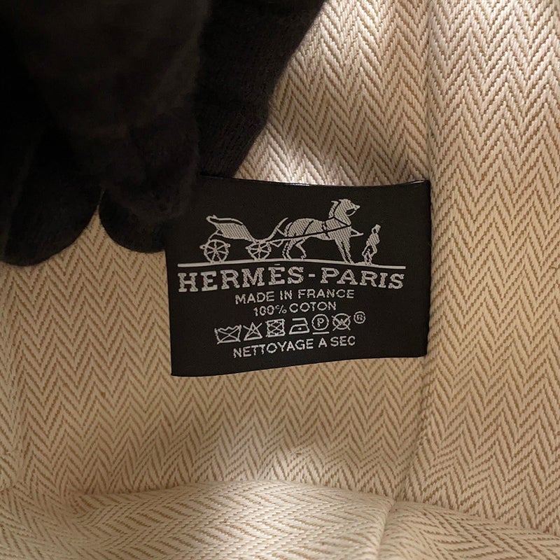 エルメス ポーチ ブリッド・ア・ブラックPM ナチュラル/シルバー金具 キャンバス HERMES バッグ 小物入れ