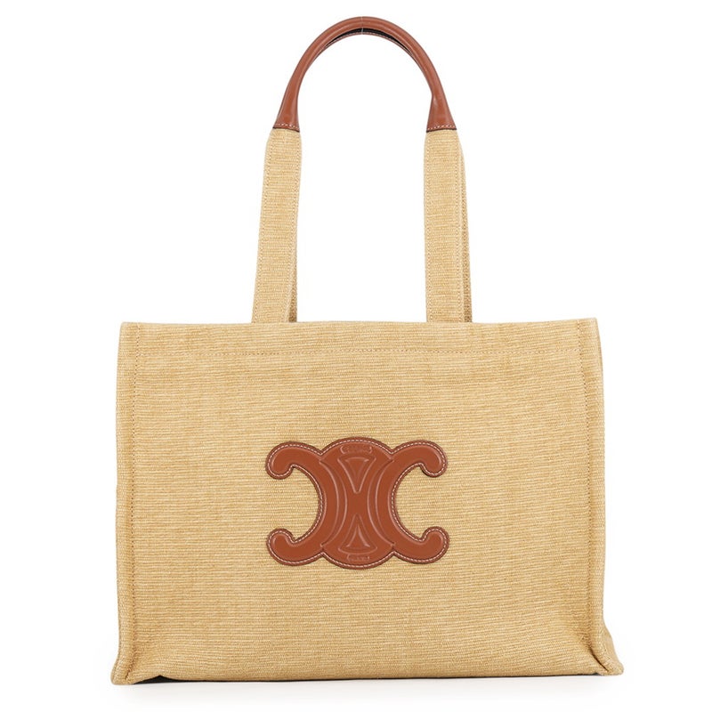 セリーヌ トートバッグ トリオンフ カバタイス トート ラージ キャンバス レザー 196762 CELINE