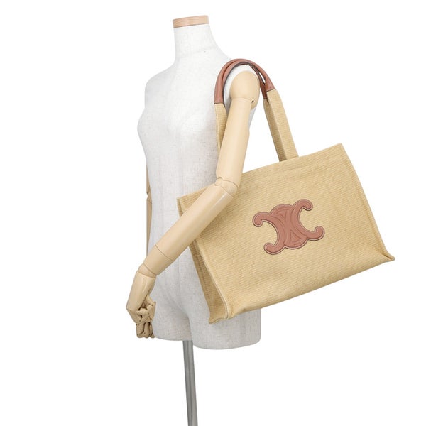セリーヌ トートバッグ トリオンフ カバタイス トート ラージ キャンバス レザー 196762 CELINE