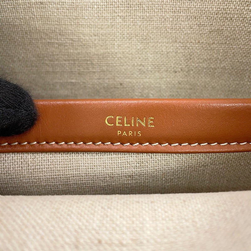 セリーヌ トートバッグ トリオンフ カバタイス トート ラージ キャンバス レザー 196762 CELINE