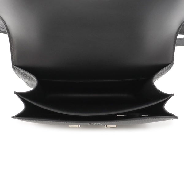 エルメス ショルダーバッグ ミニ コンスタンス3 ミロワール ブラック/シルバー金具 エプソン G刻印 黒