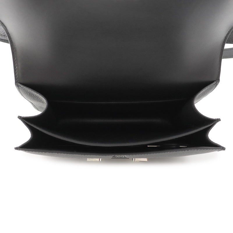 エルメス ショルダーバッグ ミニ コンスタンス3 ミロワール ブラック/シルバー金具 エプソン G刻印 黒