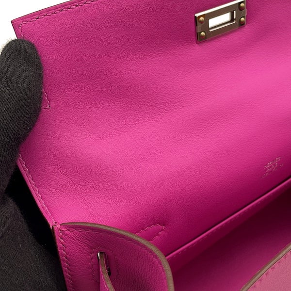 エルメス ハンドバッグ ポシェットケリー マグノリア/シルバー金具 スイフト U刻印 HERMES バッグ