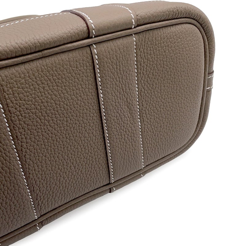 エルメス トートバッグ ネオ・ガーデン 23 ガーデンパーティ エトゥープ/シルバー金具 トゴ G刻印