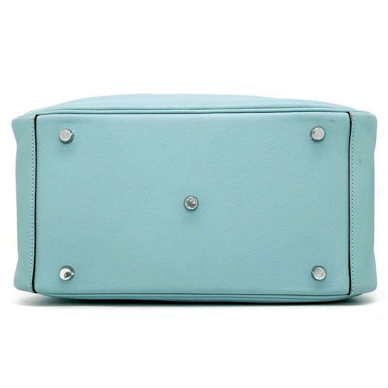 エルメス ハンドバッグ リンディ30 ブルーアトール/シルバー金具 エバーカラー T刻印 2wayショルダー