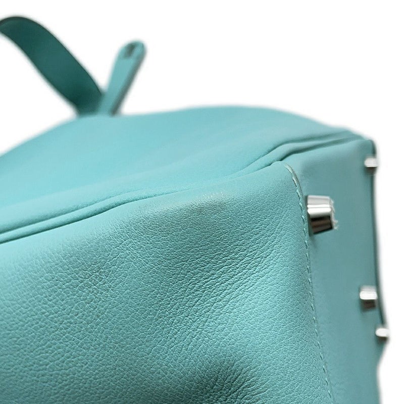 エルメス ハンドバッグ リンディ30 ブルーアトール/シルバー金具 エバーカラー T刻印 2wayショルダー