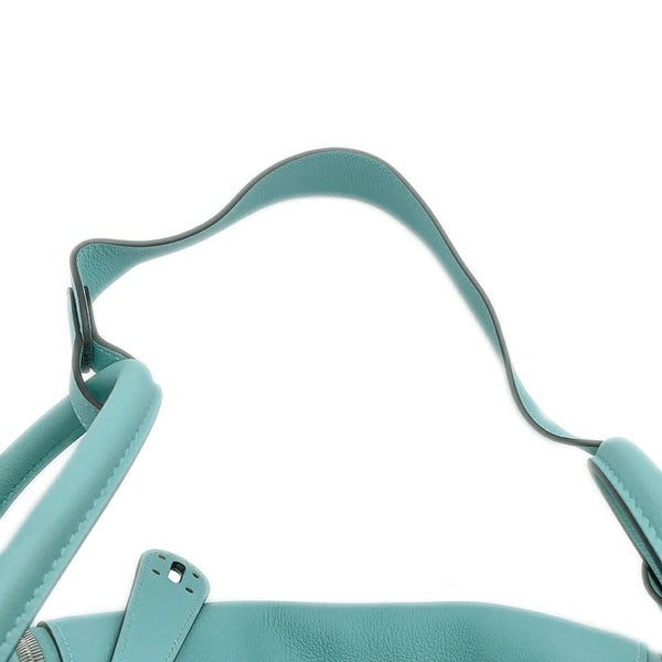 エルメス ハンドバッグ リンディ30 ブルーアトール/シルバー金具 エバーカラー T刻印 2wayショルダー