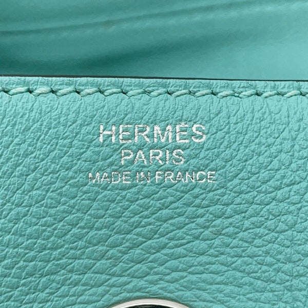 エルメス ハンドバッグ リンディ30 ブルーアトール/シルバー金具 エバーカラー T刻印 2wayショルダー