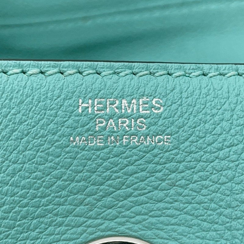 エルメス ハンドバッグ リンディ30 ブルーアトール/シルバー金具 エバーカラー T刻印 2wayショルダー